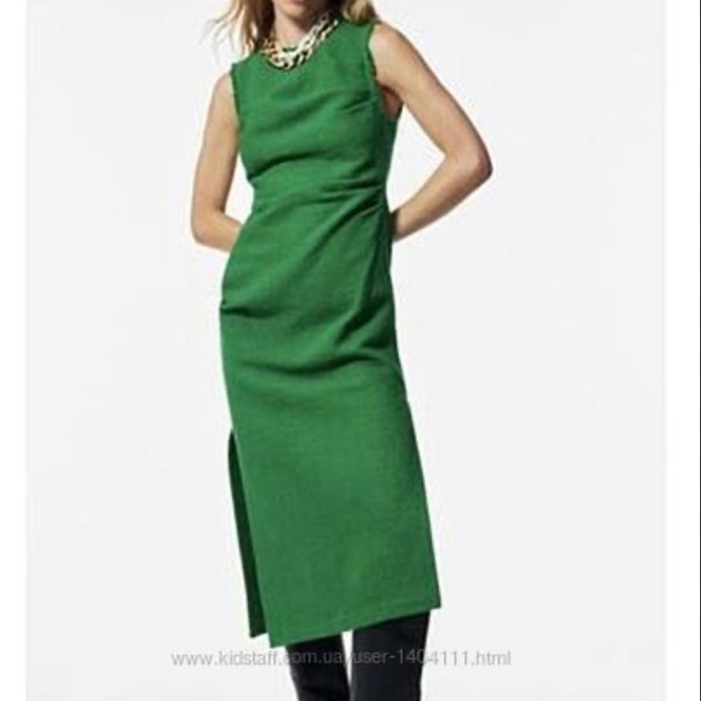 Zara textured midi dress
